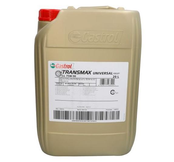 Ulei de transmisie sintetic CASTROL TRANSMAX UNIVERSAL LL 75W90, 20 litri, cod 15DD10